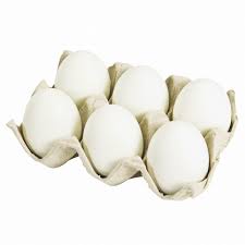white Eggs - 6 Pieces
