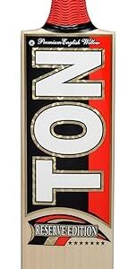 SS Ton Reserve Edition English Willow Cricket Bat – Size 6